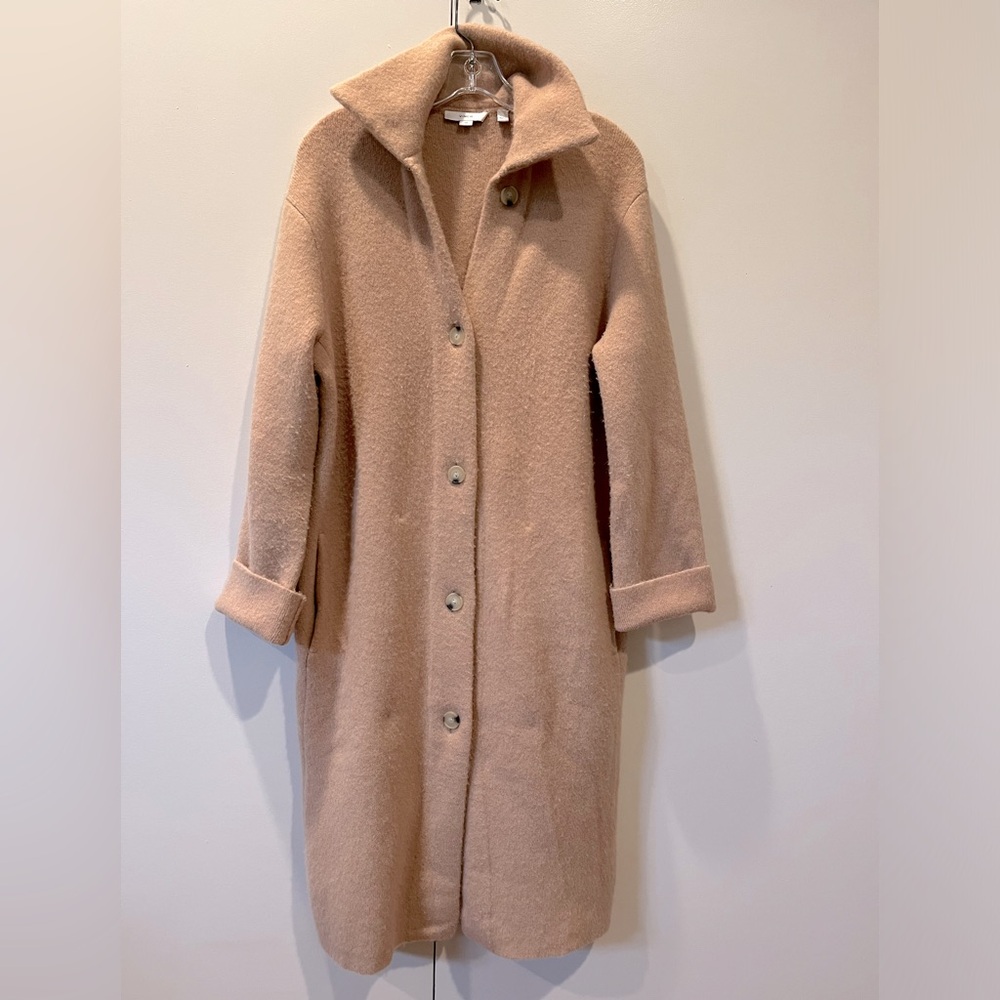 Vince Spread Collar Knit Coat